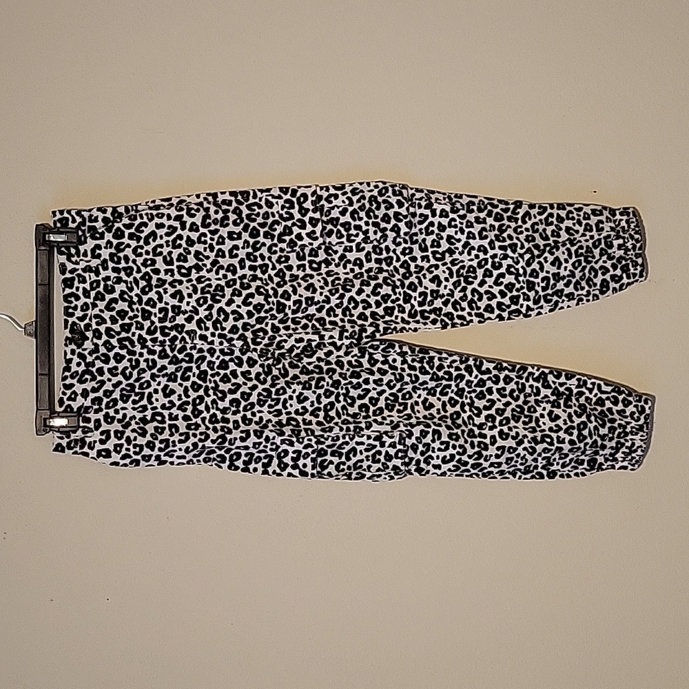 Animal Print Cargo Jogger Pants Boutique Unbranded Cotton Size Small